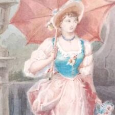 Femme à l' Ombrelle dans un