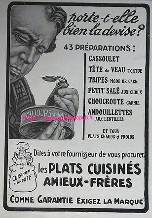 Publicite amieux freres plats - publicite,