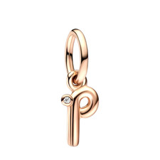 Charm Pendant Lettre P Script
