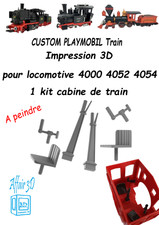 Custom compatible Playmobil train en 3D - 1 kit manette 4000 - 4034 - 4052