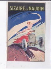 PUBLICITE : Les automobiles SIZAIRE et NAUDIN (illustrée par Fonseca) - état