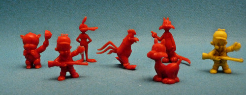 Lot figurines looney - de,
