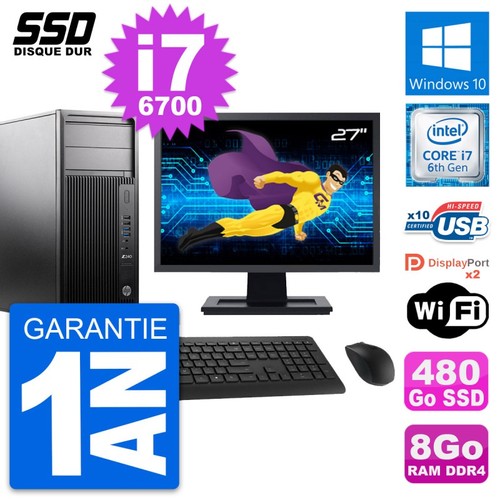 Tour z240 ecran - hp, 27"