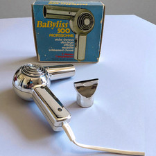 Sèche-cheveux vintage BaByliss 500 Professionnel chromé 500 W 2 vitesses