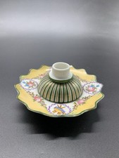 Ancien Encrier En Porcelaine Paris Vintage Old French Écriture