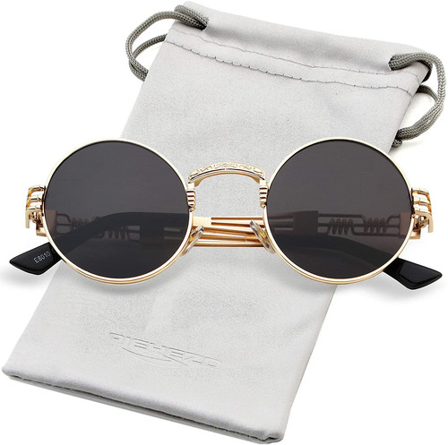 Round steampunk sunglasses - steampunk,