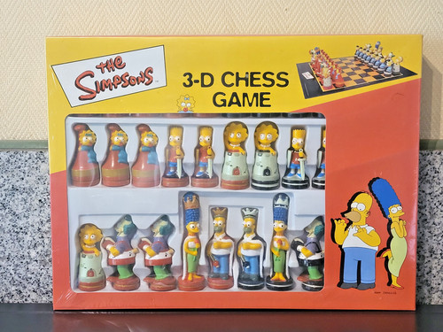 The simpsons chess game - the,