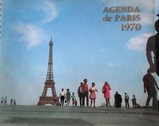 agenda de paris de 1970 édition Sun carnet à spirale photo de Paris