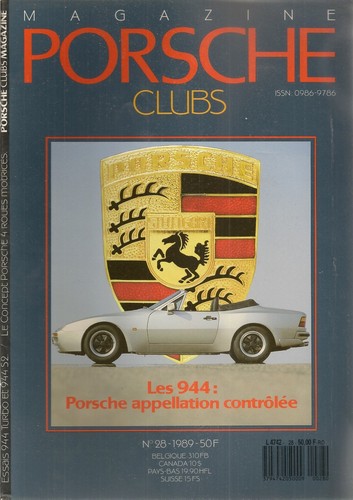 Porsche clubs 1989 essai - porsche,