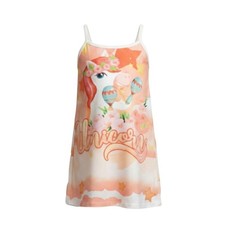 Neuf Nuisette Robe Fille Licorne 2-12 Ans Bretelles Été