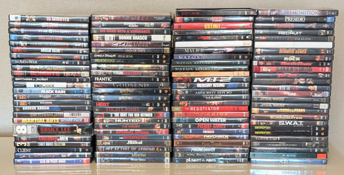100 dvd lot action - -, marvel