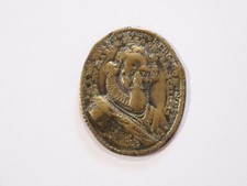 -RARE MEDAILLE OVALE BRONZE UNIFACE PORTRAIT HENRI IV datée 1610 COLLECTION  D