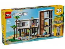Lego Creator 31153 Maison moderne 3en1 Villa Plage, Immeuble Ville, Chalet Foret