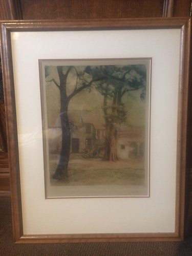 Framed art print street scene - framed,
