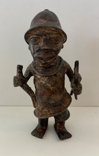 Bronze bénin statuette - du,
