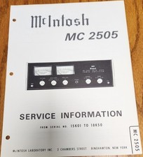 McIntosh MC2505 Amplifier