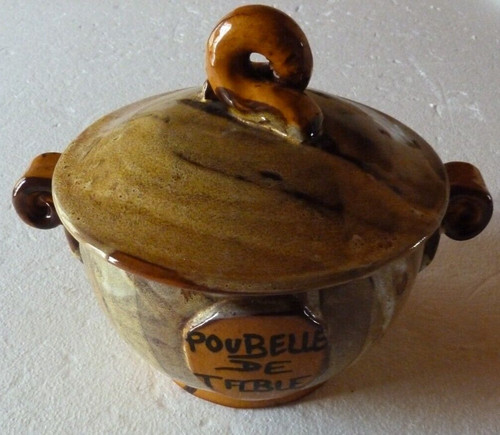 Poubelle table faïence - poubelle,