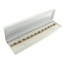 White faux leather watch - white, or