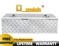 Boîte de rangement Aluminium avec Serrure Caisse à outils Malle de transport 81L