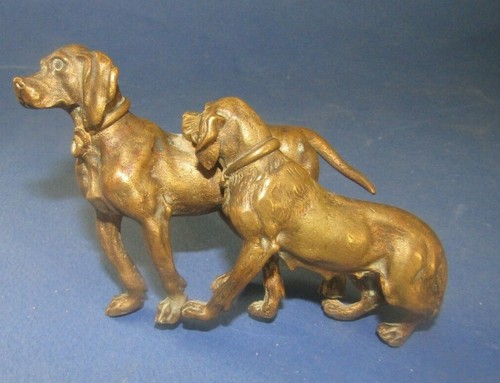 Statuette bronze chiens - statuette,