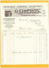 PARIS (II°) USINE du BOURGET / PRODUITS ENCAUSTIQUES CIRAGES "G. LIBERON" en1936