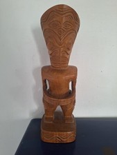 Tiki Bois Sculpture Statue polynésie  Marquise Ile Pacifique. Art Océanie