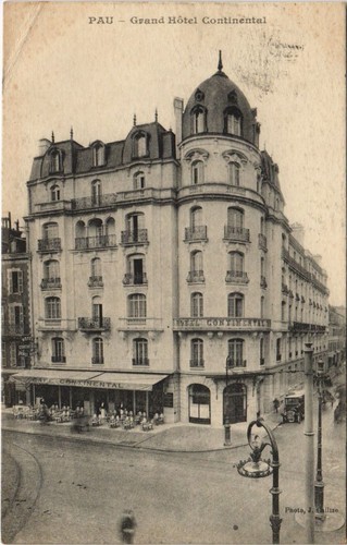 Cpa pau grand hotel - cpa,