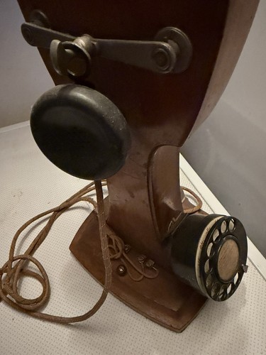 Téléphone ancien bois - ancien,