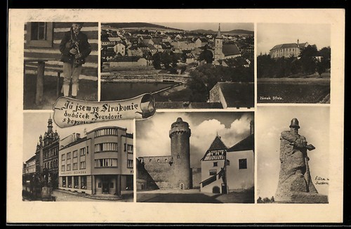 Carte postale strakonice - postale,