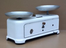 Ancienne BALANCE TORIX MÉNAGE émaillée plateaux vintage déco old enamelled scale