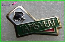 Pin's TAPIS VERT Marque des tapis de cartes de jeux l'as de Pique  #H1