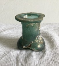 Petite Vase romain en verre H 6,5 cm