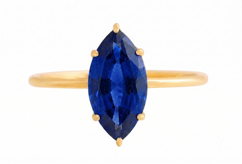 Bague mariage saphir bleu - saphir,