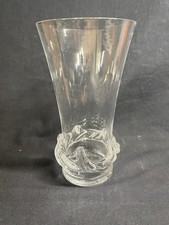 Ancien vase en cristal de Daum modèle Sorcy 18,7 cm