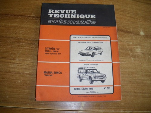 Revue technique matra simca - revue,