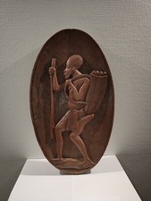 Sublime tableau africain, Gravure sur bois, Bois sculpté