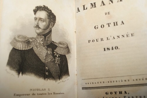 Almanach gotha 1840 reliure - almanach,
