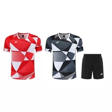 Ensemble t-shirt et short d'entraînement Yonex tenue de jeu badminton tennis ...