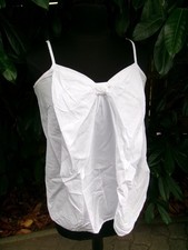 Tee shirt top bretelle blanc