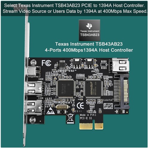 Port pcie firewire 1394a - firewire,