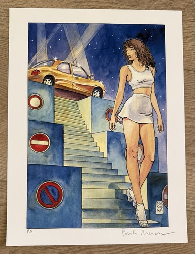 Milo manara signed print - manara,
