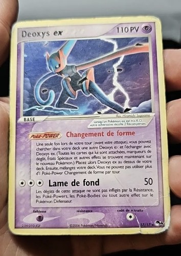 Carte pokémon deoxys 17 - pokémon, ex