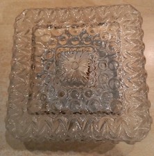 Applique plafonnier Carré en verre Lampe lustre luminaire vintage 17x17 Cm