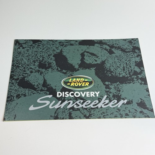 Land rover discovery sunseeker - rover,
