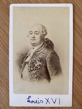 Photo Carte CDV 1865 Portrait Neurdein royaume de France Roi Louis XVI