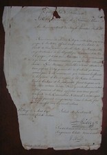 Traité de Bâle (22 juillet 1795). Signé Johannes Lambertus Huber.