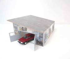 Diorama "old" auto garage miniature Diorama maquette kit Display decor...