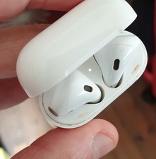 AIRPODS APPLE 1ere génération ecouteurs boite notice avec defaut
