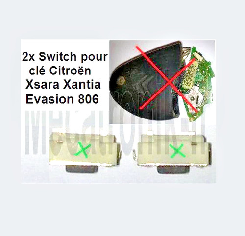 Switch bouton poussoir neuf - 2x,