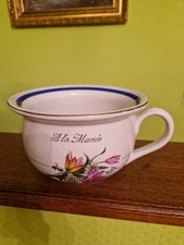 Vase de Nuit ou Pot de Chambre en Faïence de Moulin des Loups